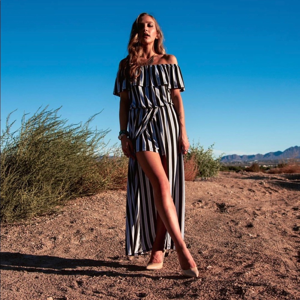 Striped jumpsuit
